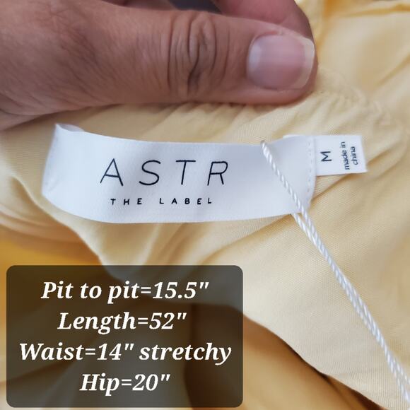 ASTR The Label Winley Midi Dress Side Cutout M Bridgerton Coquette Garden Party - Picture 11 of 12